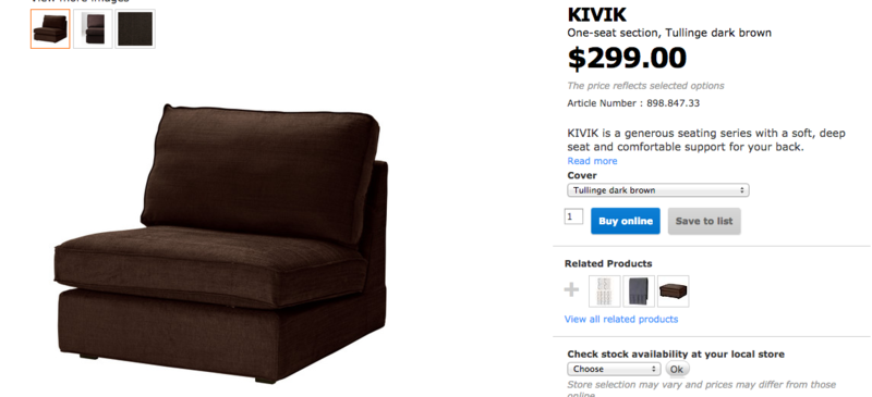 KIVIK One seat section   Tullinge dark brown   IKEA.png